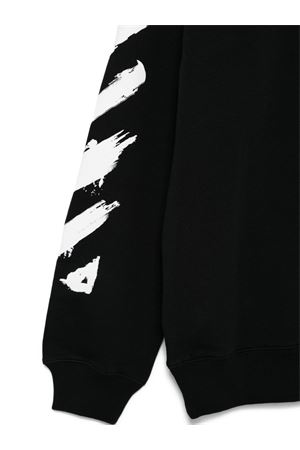 felpa in cotone nero OFF WHITE KIDS | OBBB001S26FLE005001